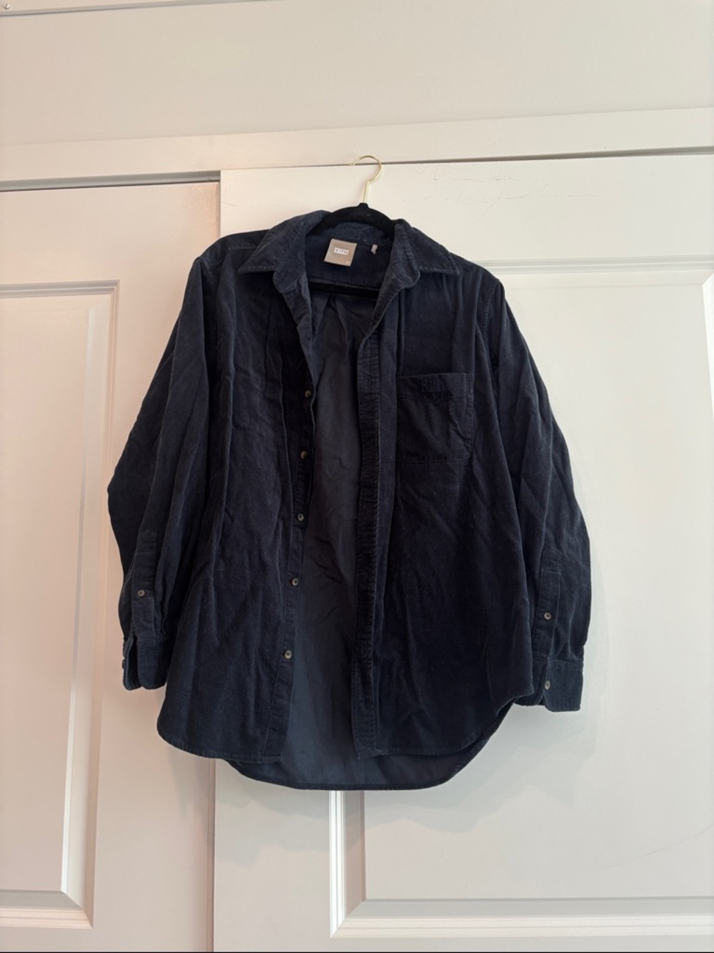 Kith Navy Corduroy Button-Up Shirt